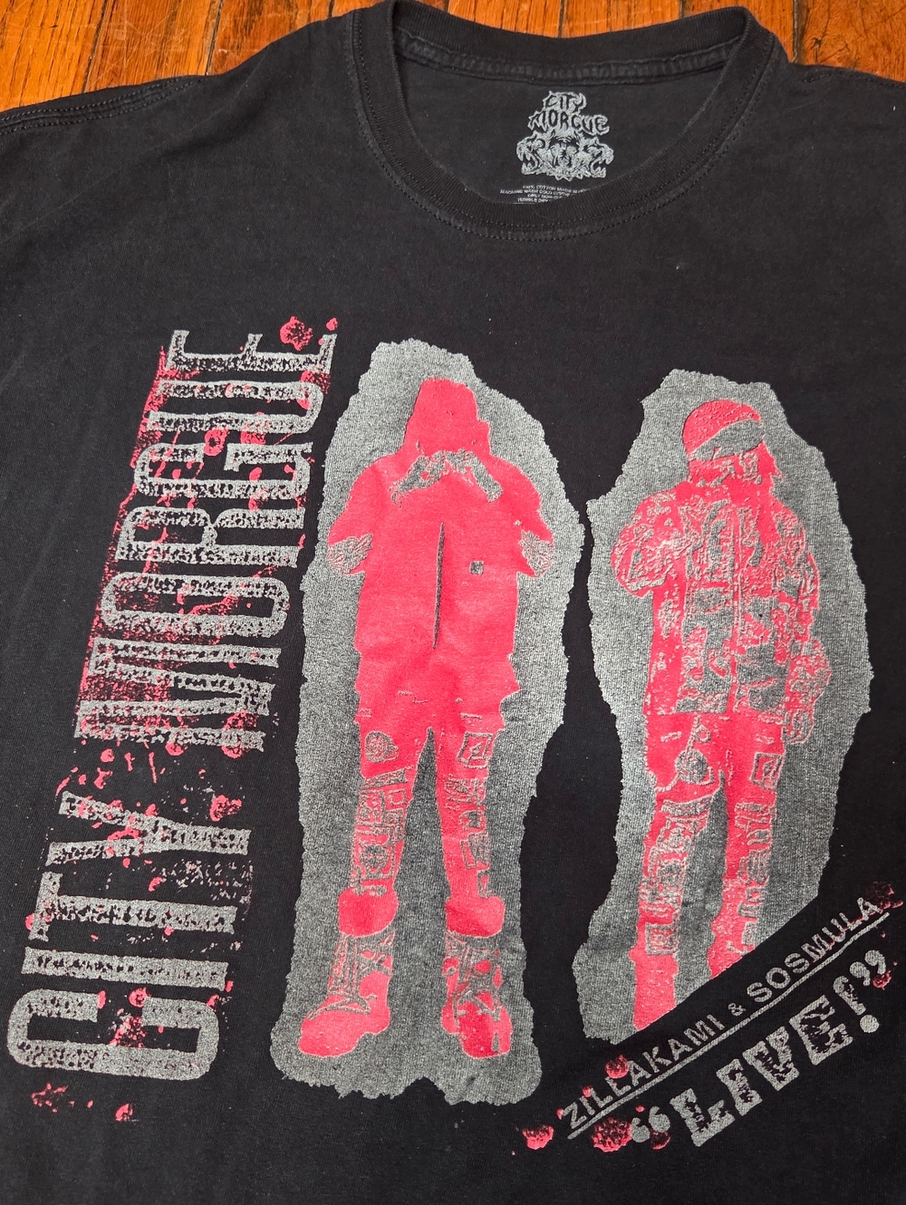 City Morgue XXL ZillaKami Sosmula Live Invade Conquer Dismember Tour T Shirt B2